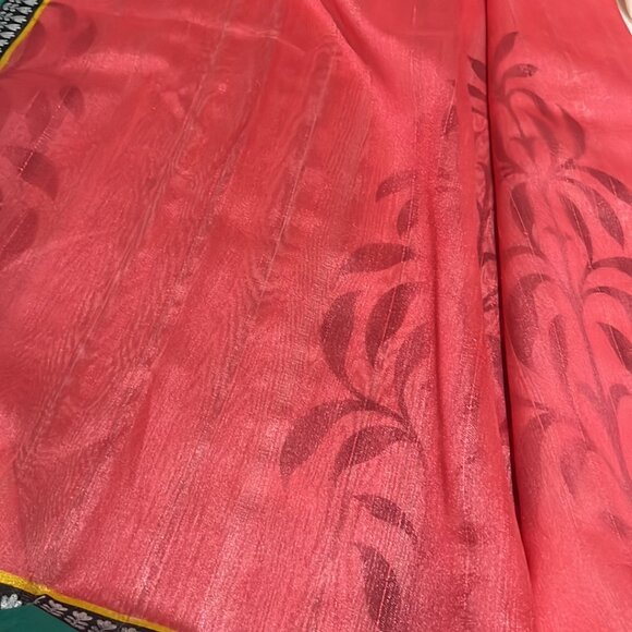 Bhagalpuri  Festival Designer Half N Half printed silk Saree - Picture 5 of 16